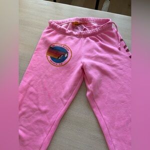 Hot pink aviator nation, sweatpants size small